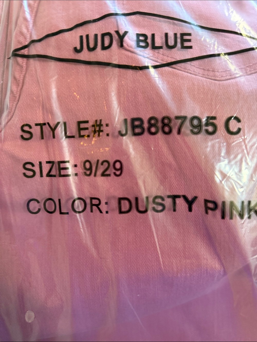 Judy Blue Pink Granny Square Jeans Wide Leg Jeans Stretch Boho Festival Size 11 - Picture 6 of 6